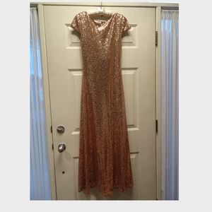 Rose gold sequin dress - NEW